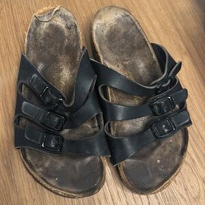 BIRKENSTOCK Florida Footbed Triple Strap Sandals Size 37/6.5-7